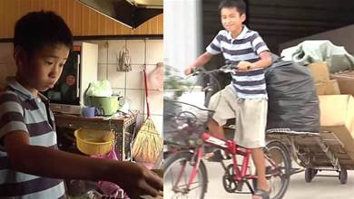 阿嬤和父身體差，12歲國中孩「騎腳踏車撿回收」，學費自己賺，每天為視障父下廚「從無絲毫怨言」：一天的收穫已經很開心