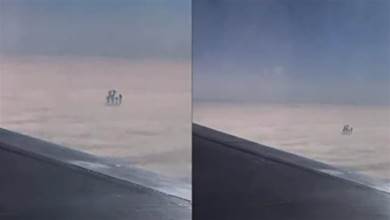 機上乘客目睹「雲層上有一家四口在散步」影片一出連專家也無法解釋！