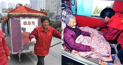為報母親恩！63歲退休女教師拉板車走了25000裡，帶91歲老母親游全國，惹網友感歎：母親的恩情永遠還不完啊！
