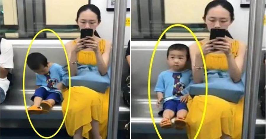 捷運上一對母子火了，細心舉動引來周圍乘客稱讚，網友：這才叫「炫富」