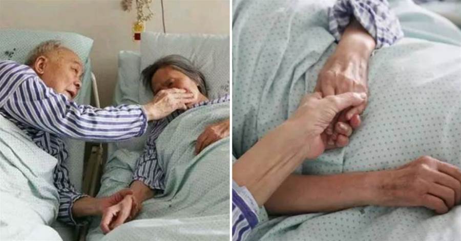 83歲奶奶去世之前，91歲爺爺緊握她的手，深情許諾：下輩子我還要娶你